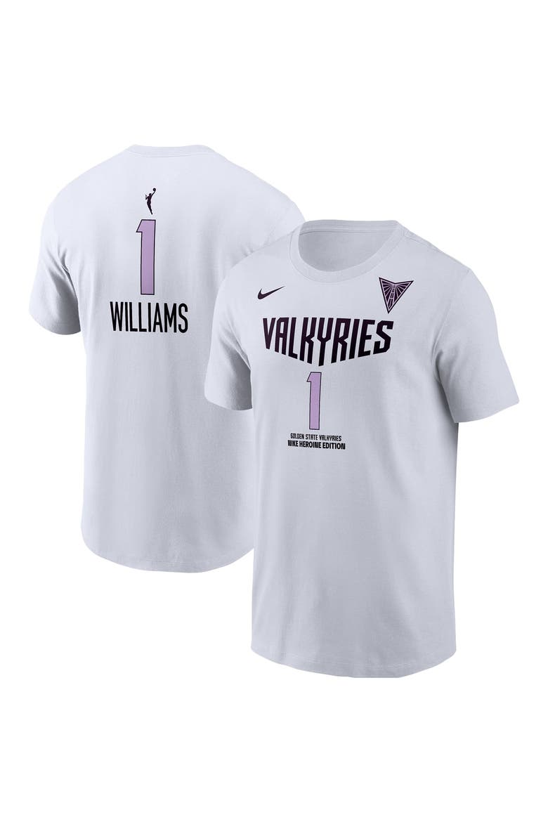 Men's Nike Gabby Williams White Golden State Valkyries Name & Number Heroine Edition T-Shirt, Main, color, White
