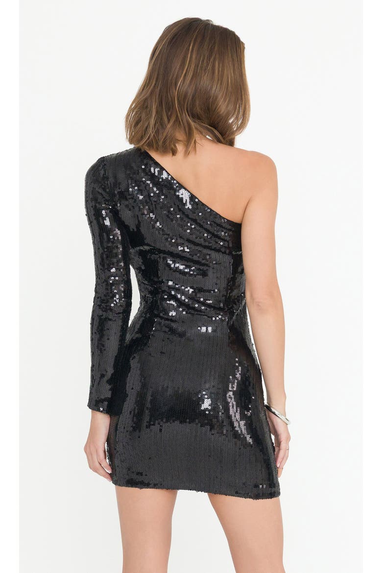 Tracie Sequin Dress, Alternate, color, Black