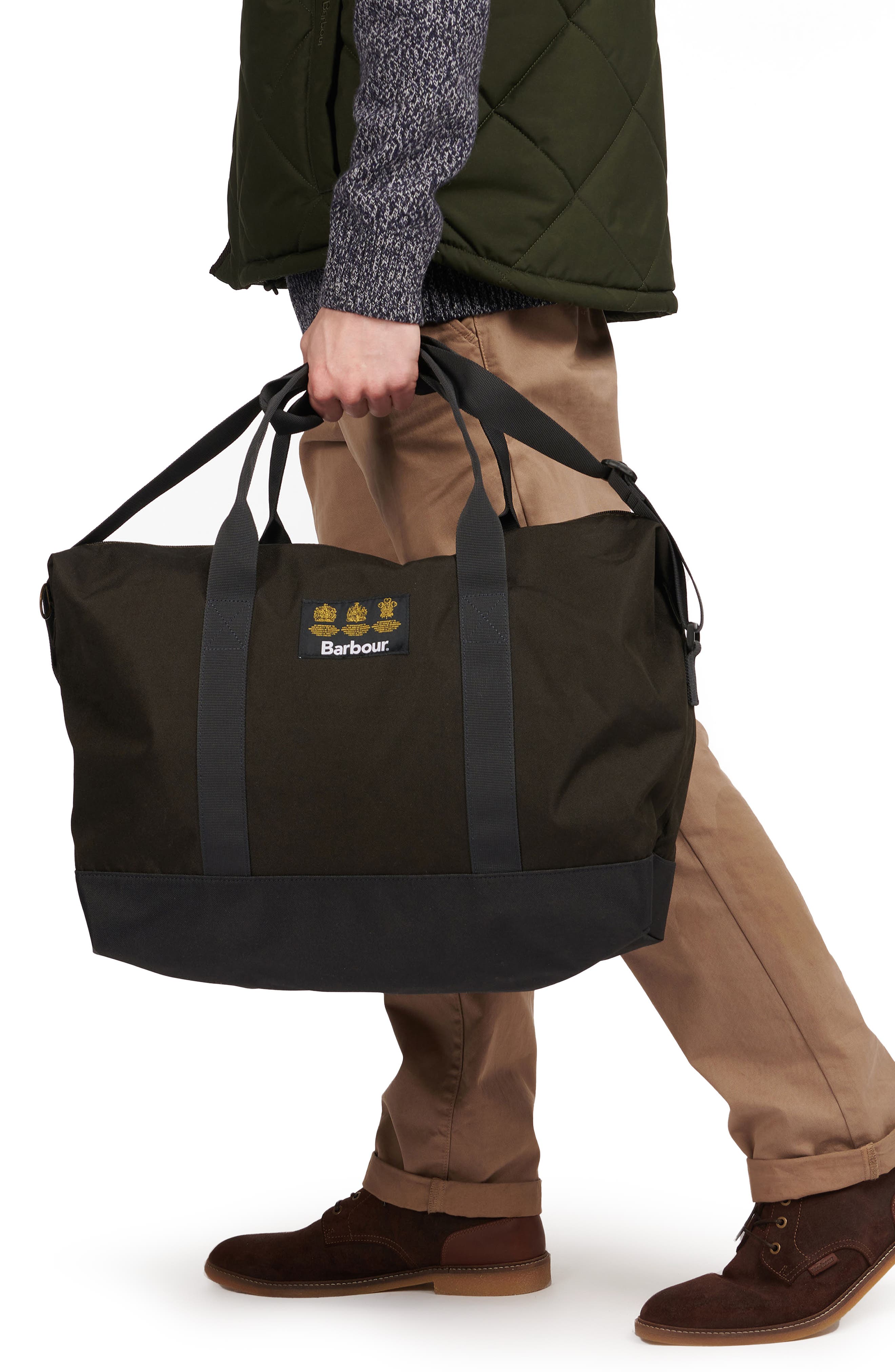 Barbour Highfield Canvas Holdall, Alternate, color, 