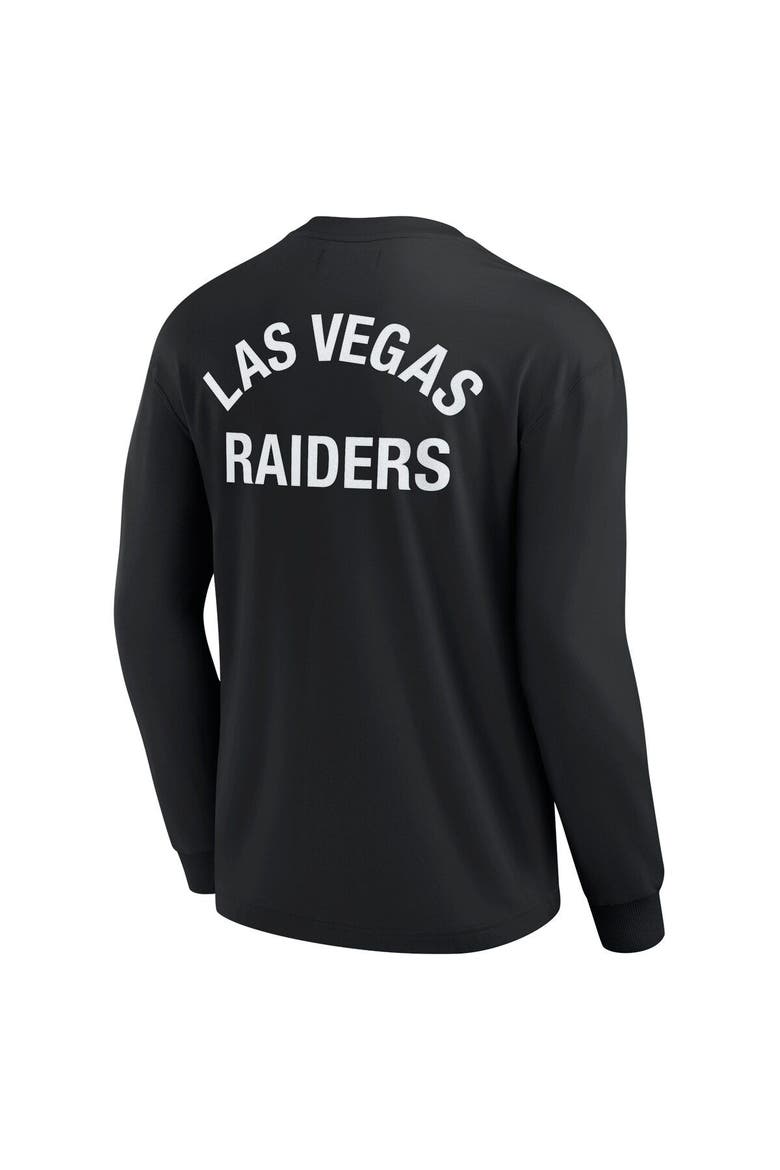 Unisex Fanatics Signature Black Las Vegas Raiders Elements Super Soft Long Sleeve T-Shirt, Alternate, color, Black