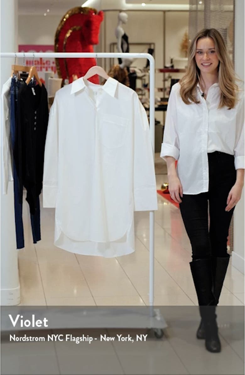 Oversize Cotton Button-Up Shirt, sales video thumbnail