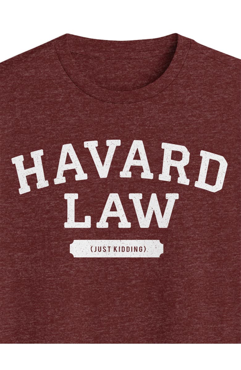 True Nation by DXL Big & Tall "Havard" Law Graphic Tee, Alternate, color, Maroon