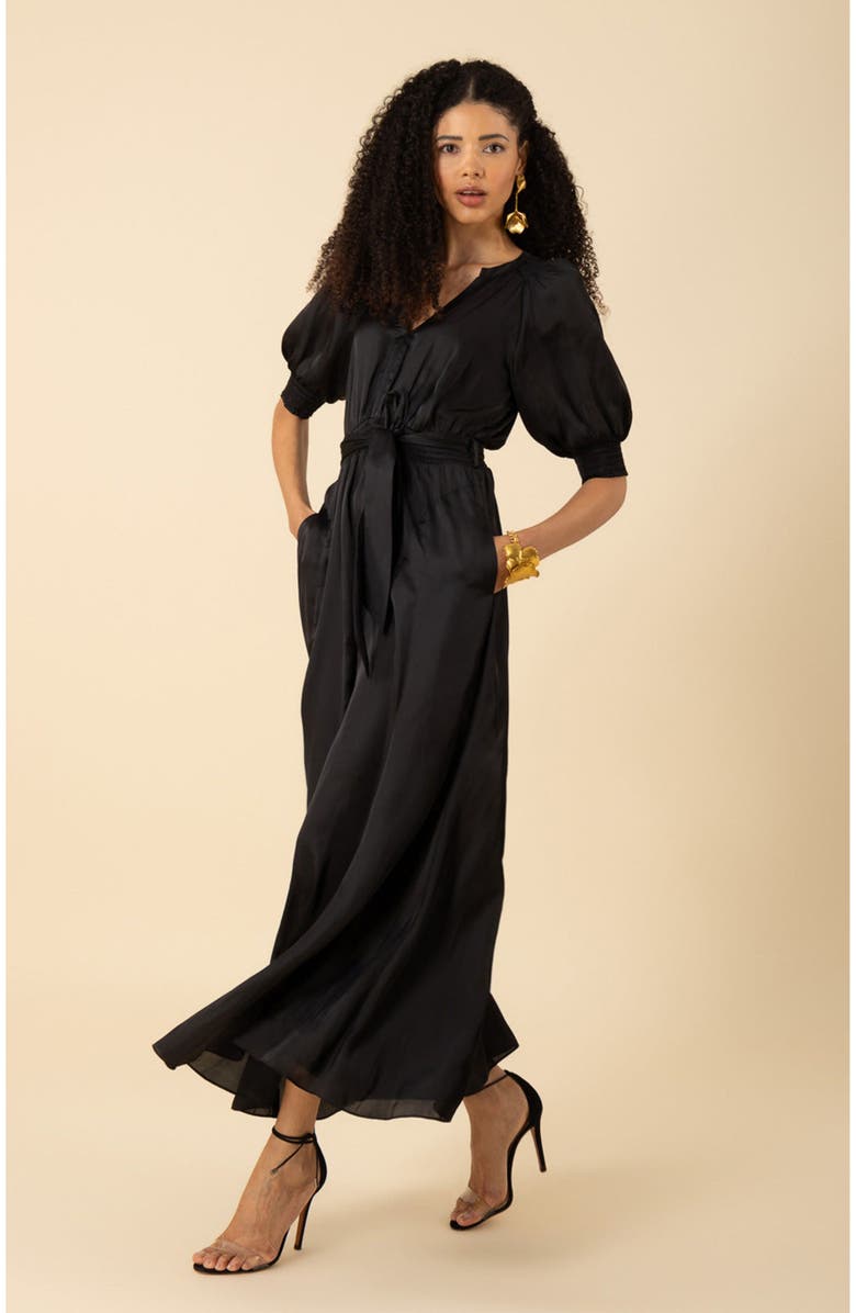 Hale Bob Estella Charmeuse Dress, Alternate, color, 