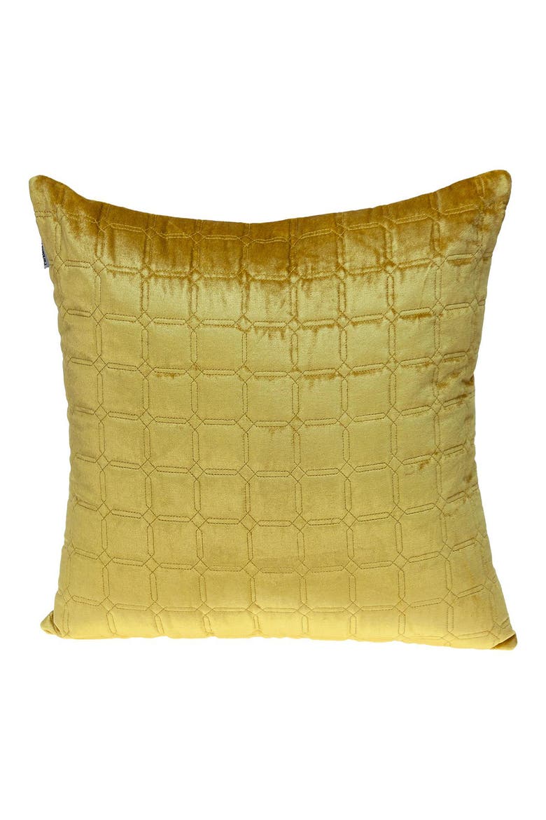 Marrisa Velvet Throw Pillow, Main, color, YELLOW