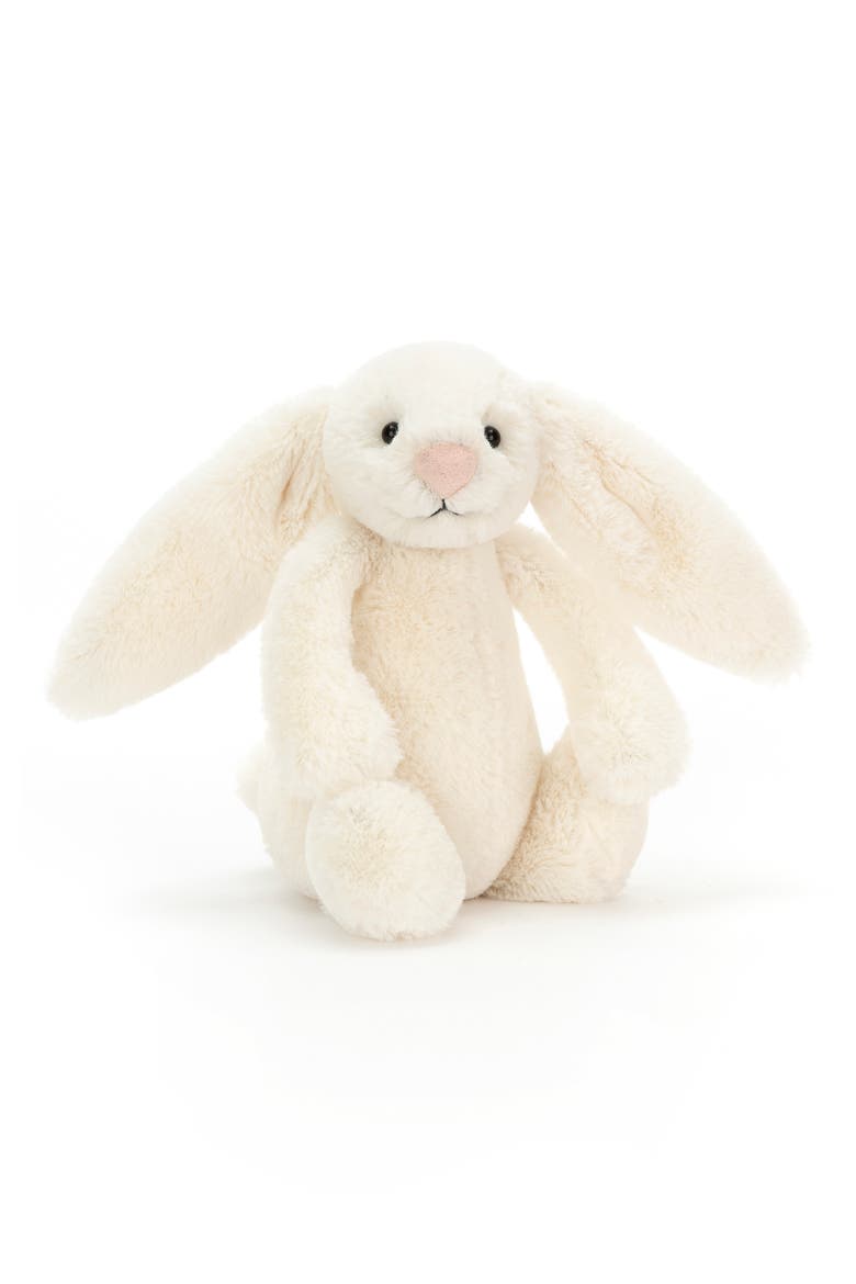 Small Bashful Bunny 7-Inch Plushie, Main, color, CREAM