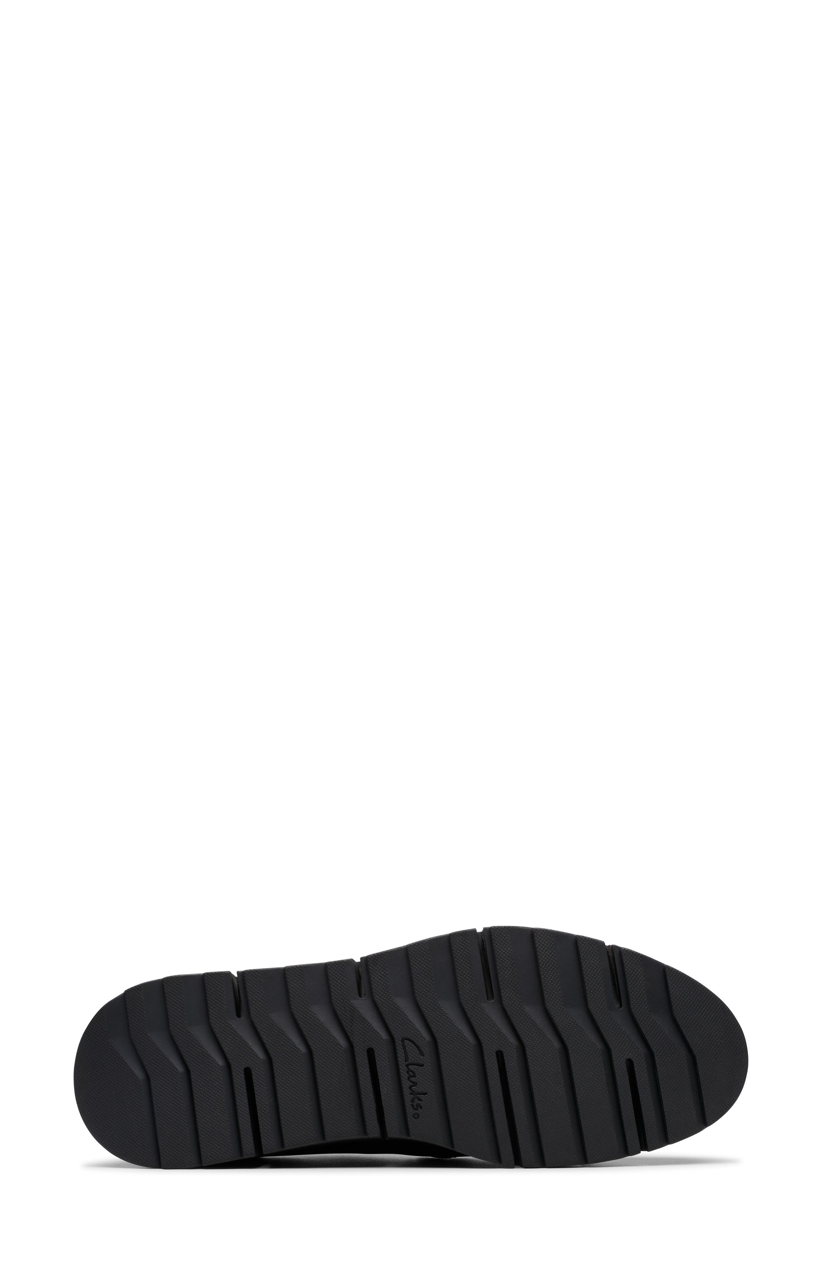 Clarks<sup>®</sup> Loriini West Platform Wedge Loafer, Alternate, color, Black