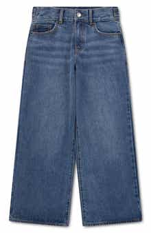 Kids' High Waist Wide Leg Jeans