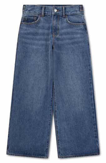 Kids' High Waist Wide Leg Jeans