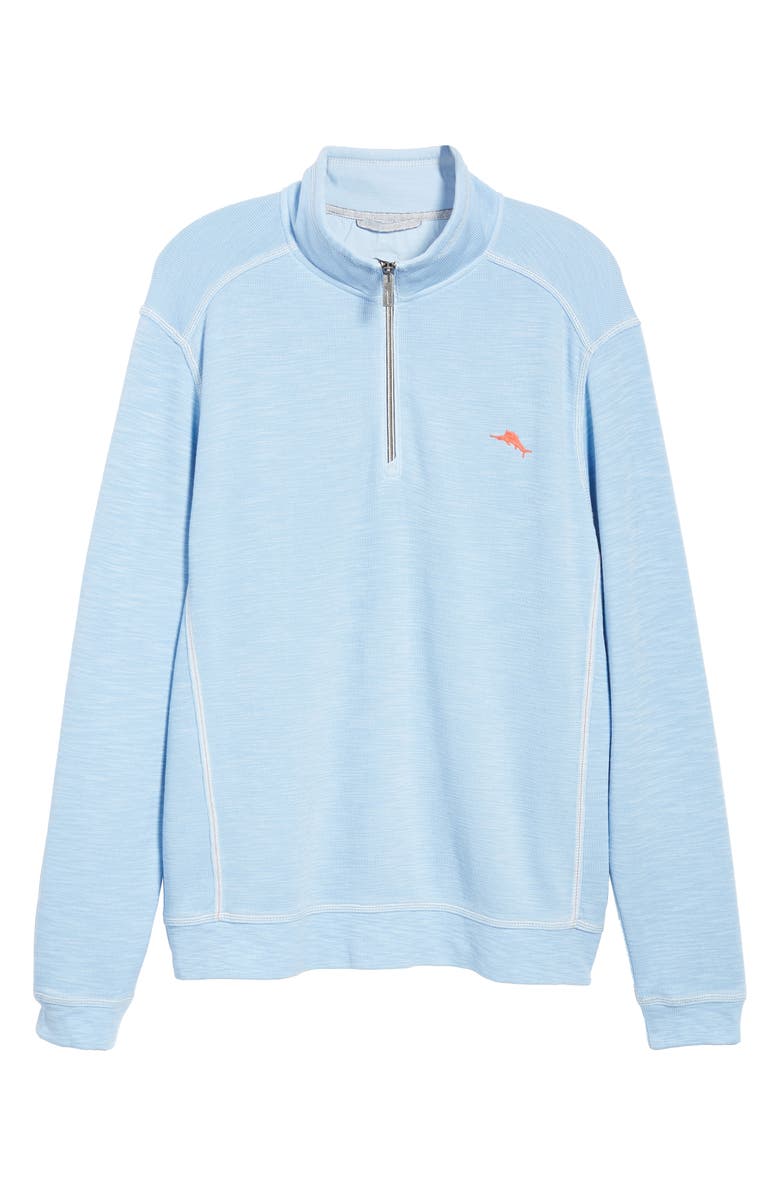 Tommy Bahama Tobago Bay Half Zip Pullover, Alternate, color, Light Sky