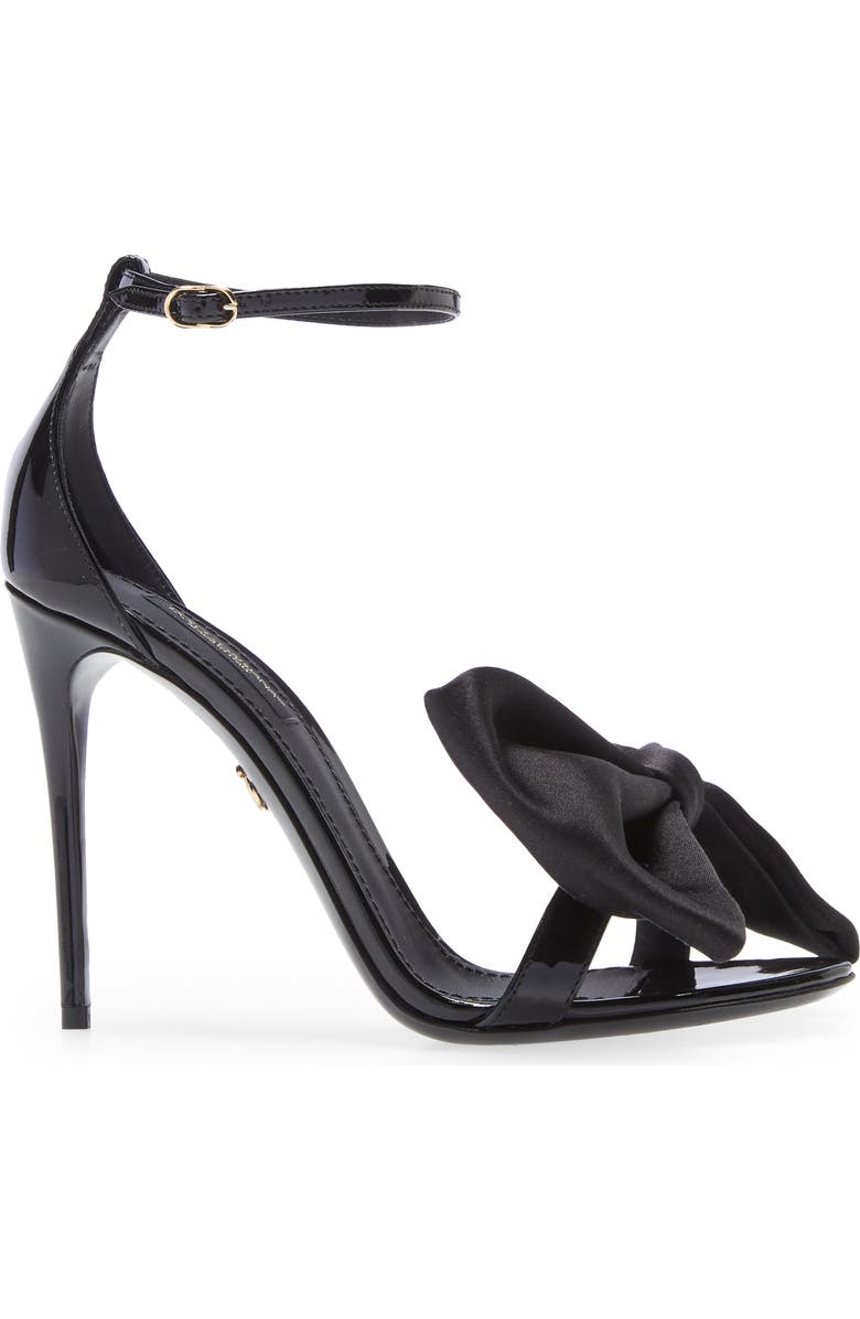Dolce&Gabbana Keira Bow Stiletto Sandal, Alternate, color,