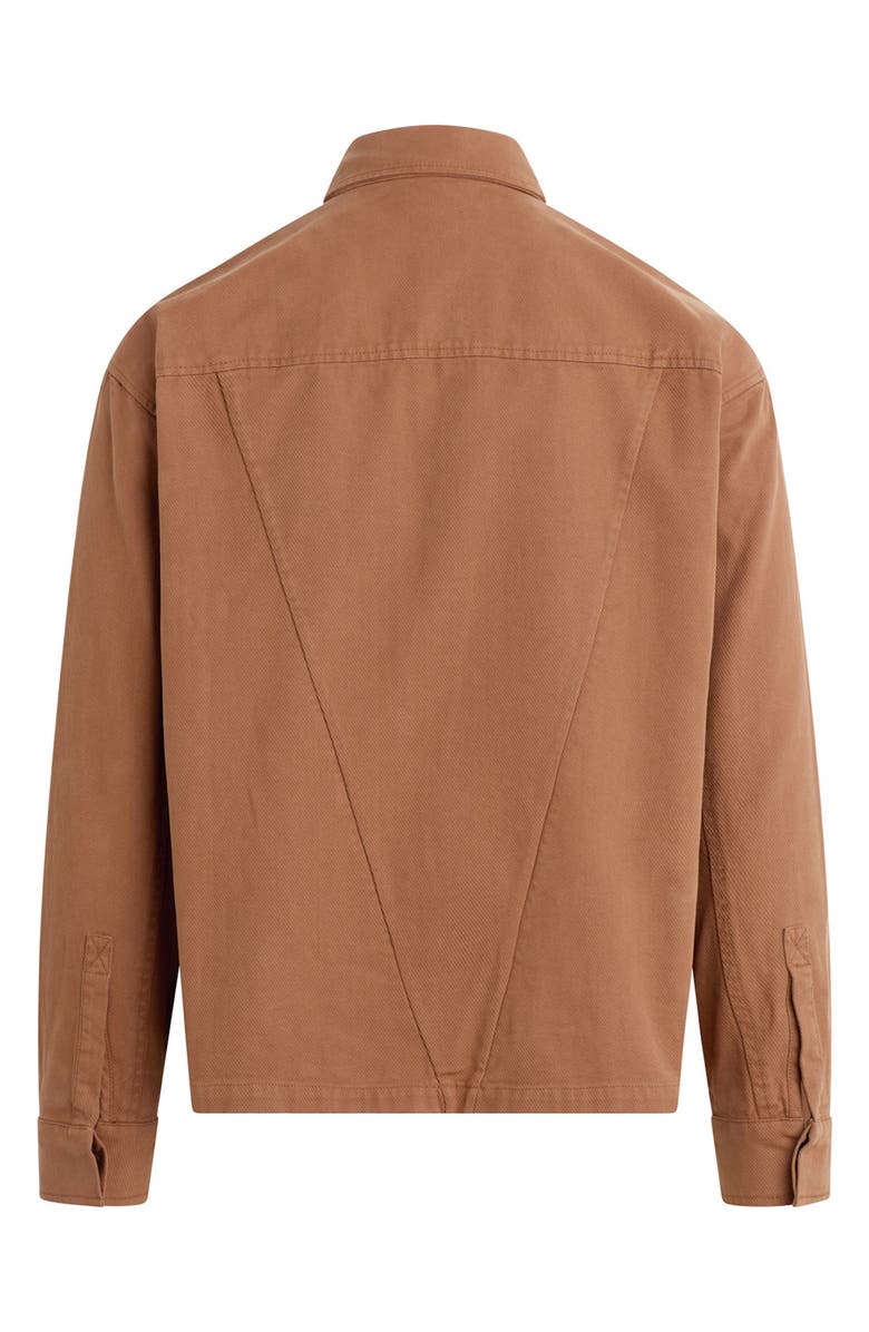 Hudson Jeans Relaxed Long Sleeve Button-Up Shirt, Alternate, color, Vintage Toffee