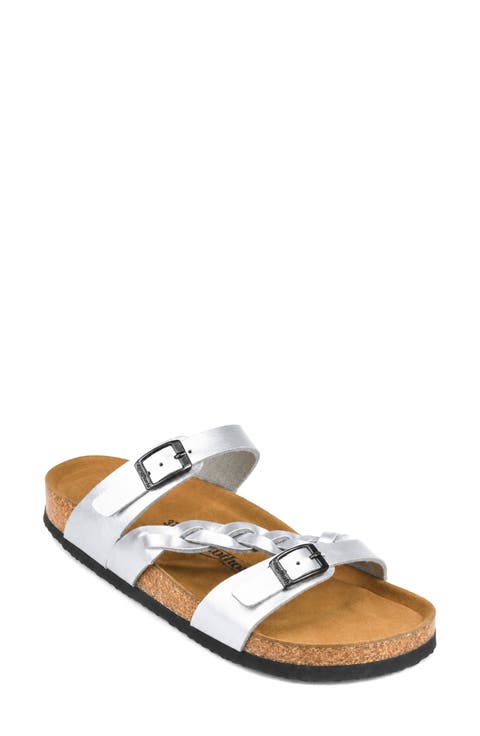 Viking Faux Leather Slide Sandal