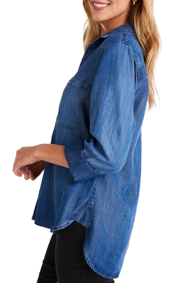 Bella Dahl Chambray Button-Up Shirt, Alternate, color, 