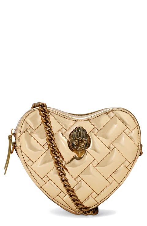 Kensington Heart Quilted Leather Crossbody Bag