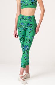 Jessie Zhao New York Emerald Echo High-Waisted 7/8 Leggings