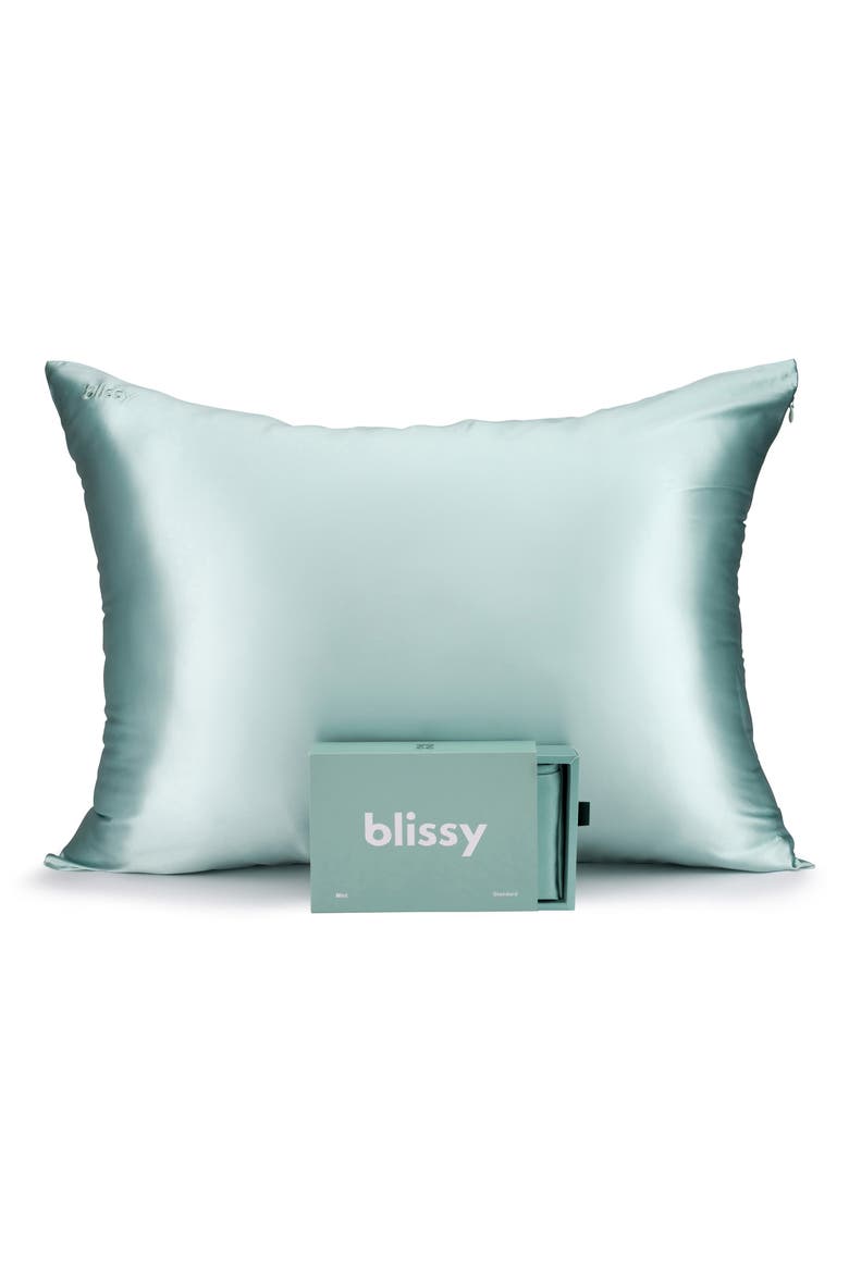Mulberry Silk Pillowcase, Main, color, MINT