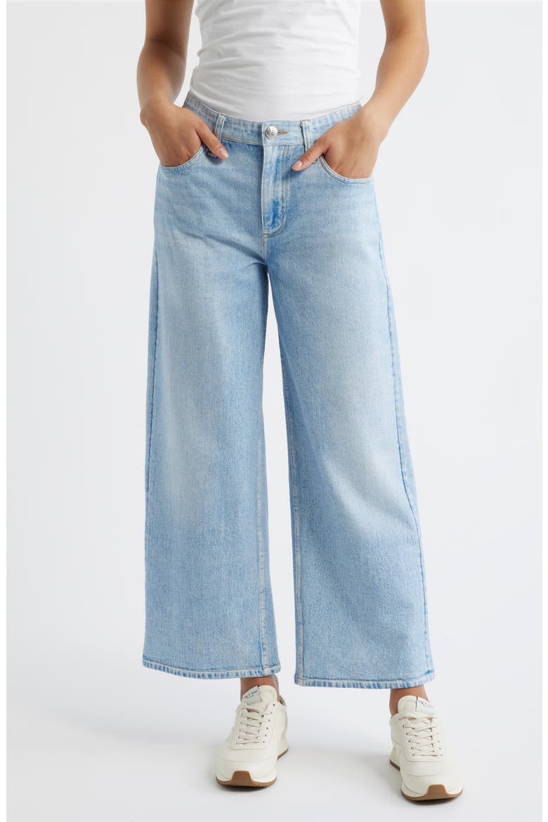 rb Miramar Andi Wide Leg Cotton Terry Pants, Main, color, ARIA