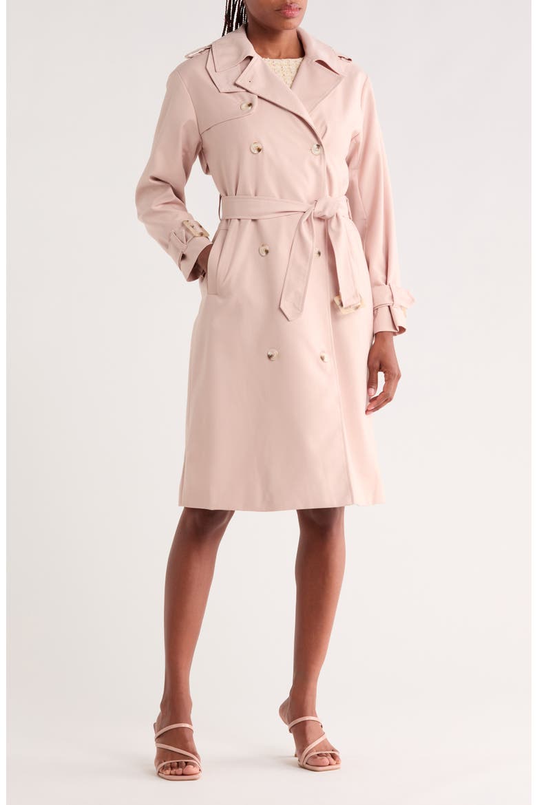 Enzo Trench Coat, Main, color, ROSE QUARTZ