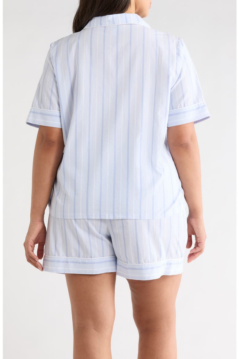 Classic Short Cotton Pajamas, Alternate, color, BLUE PARKER STRIPE