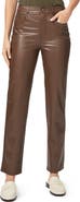 PAIGE Stella Coated High Waist Straight Leg Jeans