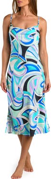 Sunshine 79 Studio Swirl Cowl Neck Sleeveless Midi Dress