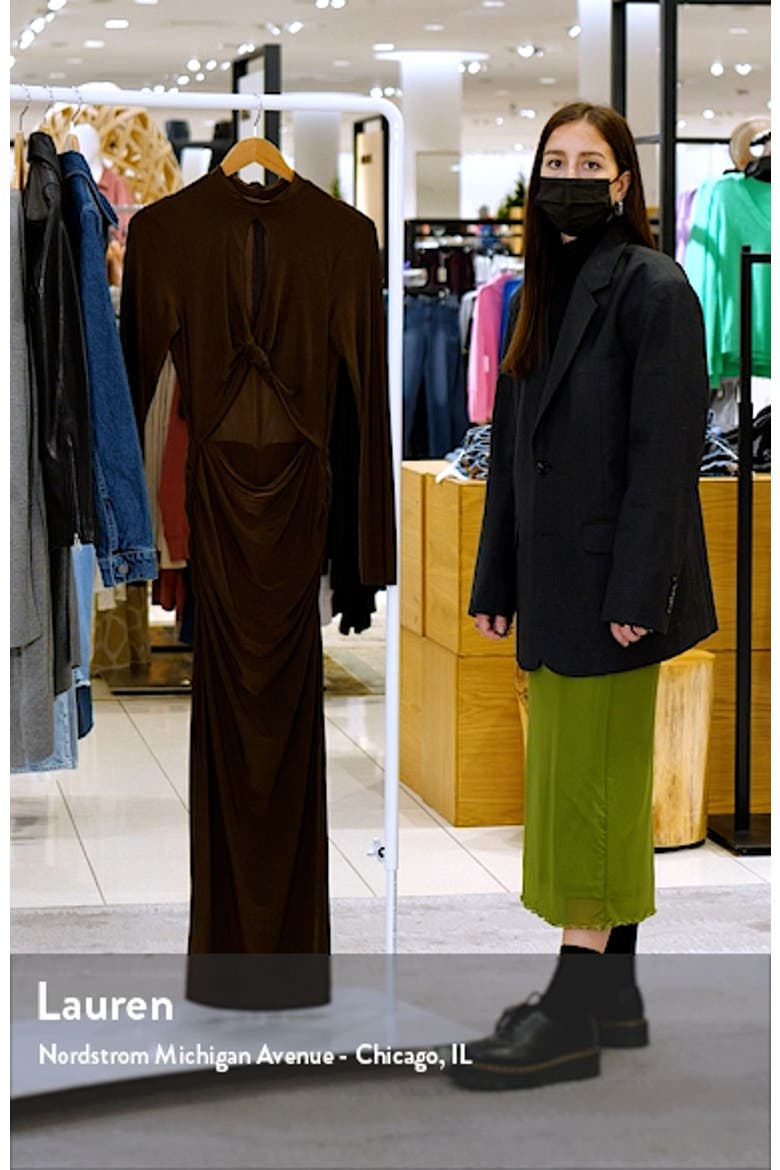 Mademoiselle Cutout Detail Long Sleeve Knit Dress video