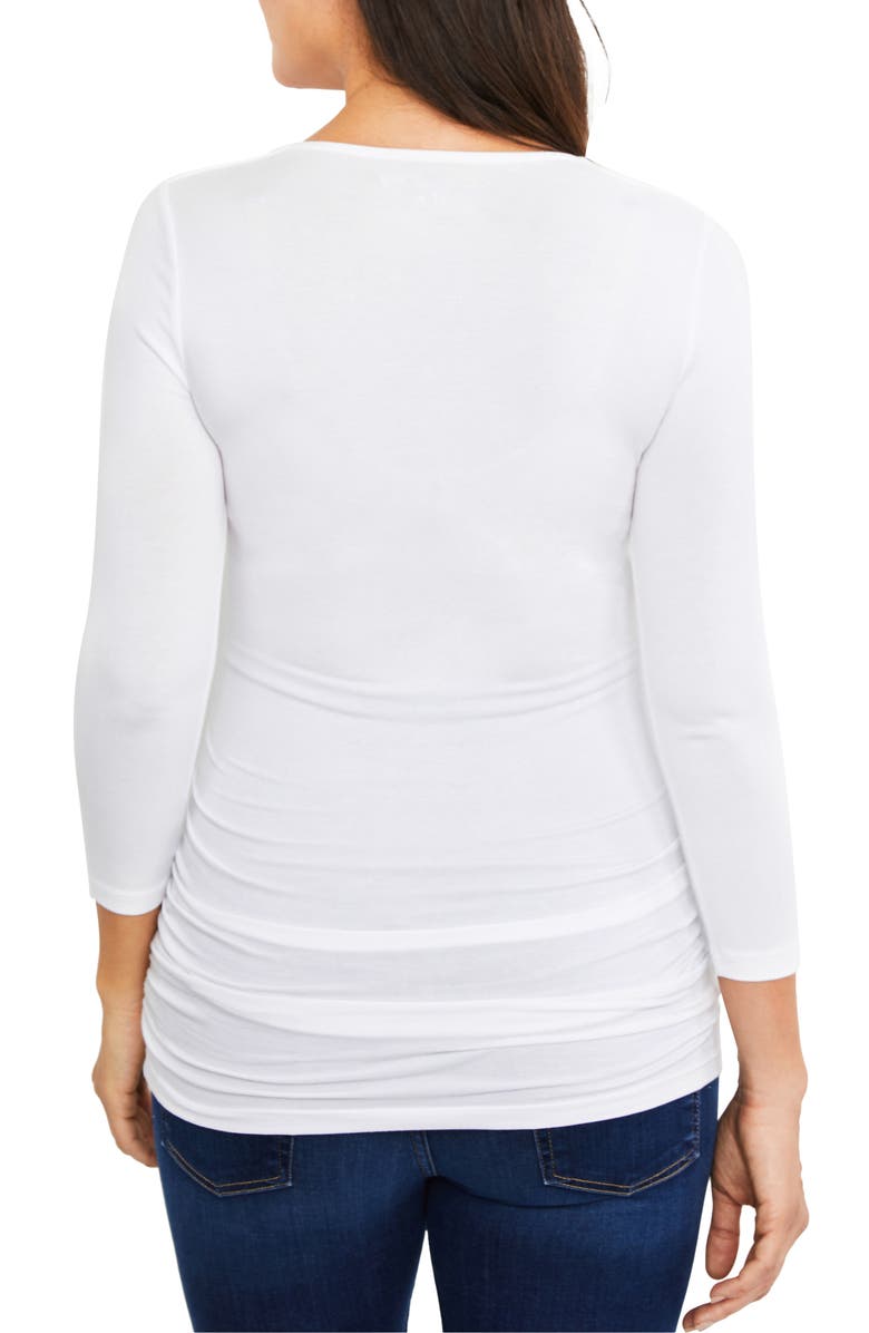 A PEA IN THE POD Ruched Maternity Top, Alternate, color,