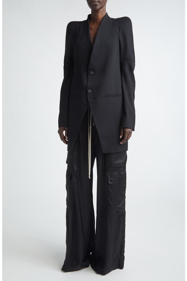 Temple Metro Wool Jacket, Alternate, color, BLACK