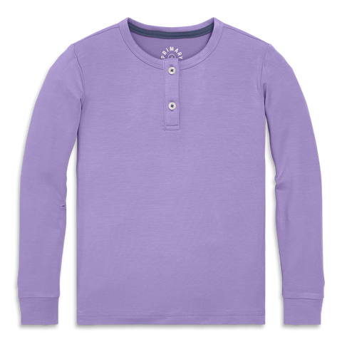 Kids Stretch Modal Long Sleeve Henley Pj Top(Toddler, Little Kid, Big Kid)