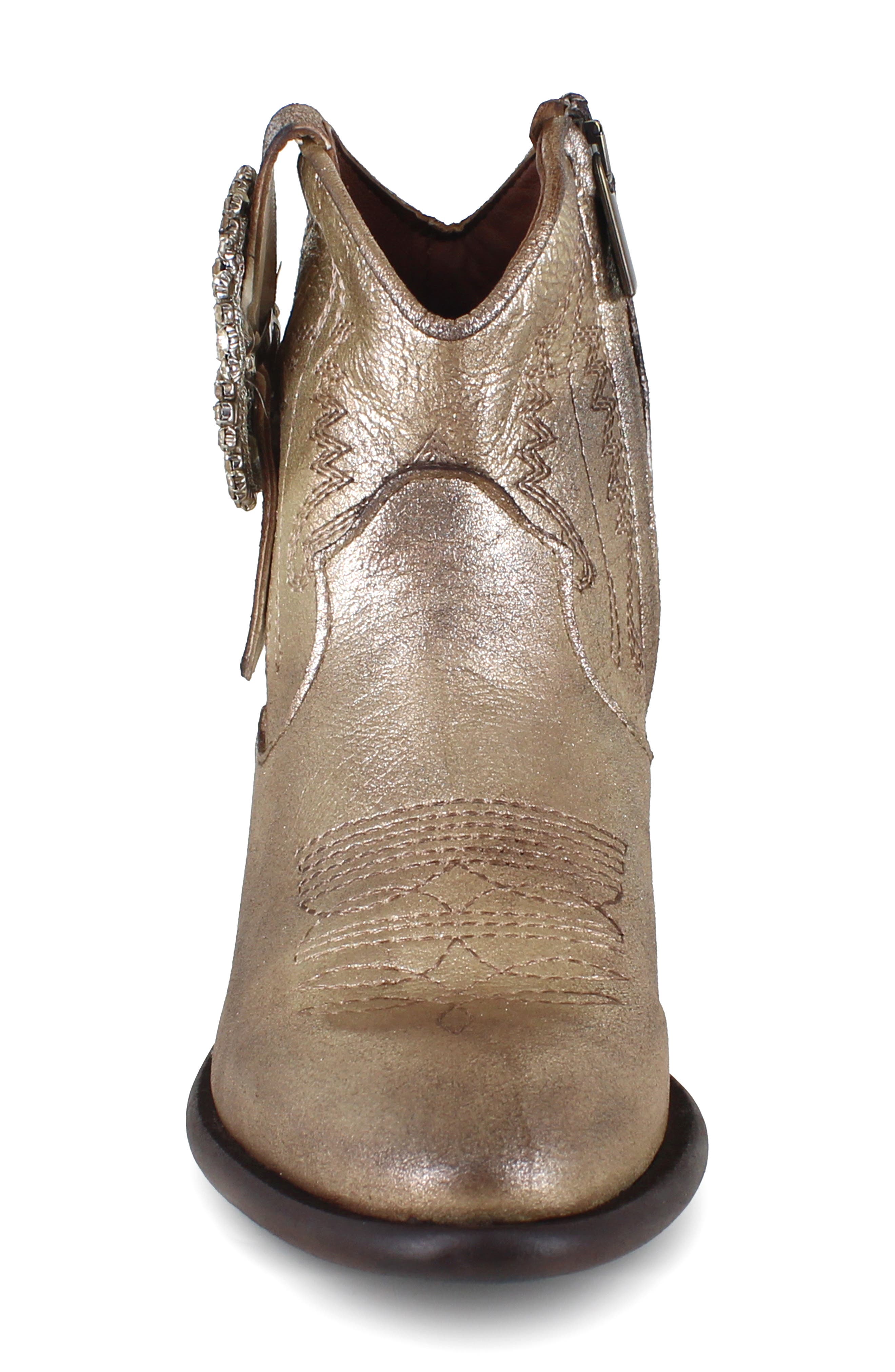 Helisent Western Boot, Alternate, color, GOLD LEATHER