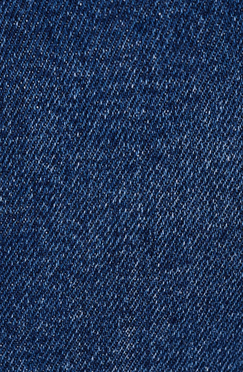 Bayeas Slit Hem High Waist Straight Leg Jeans, Alternate, color, 