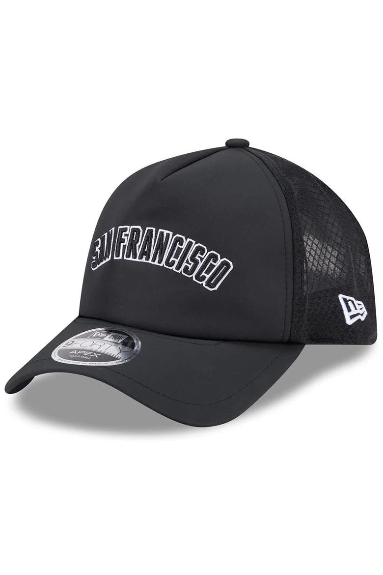 Men's New Era Black San Francisco Giants 2026 Batting Practice Alternate Apex 9FORTY Adjustable Hat, Main, color, Black