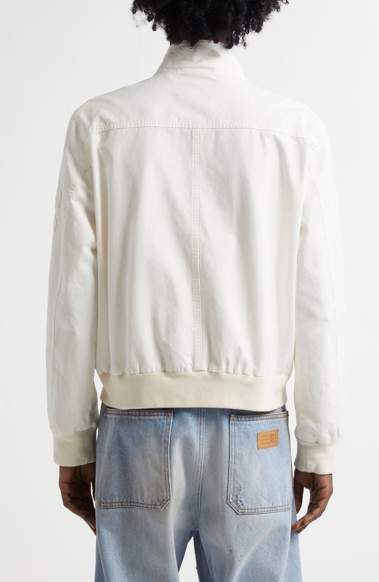 MM6 Maison Margiela Cotton Sports Jacket, Alternate, color, Off White
