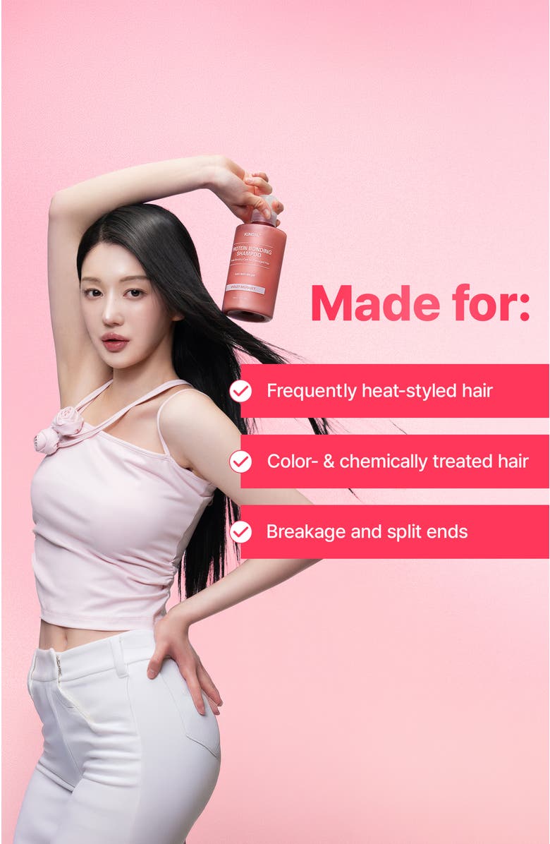 KUNDAL Protein Bonding Care Shampoo + Treatment Duo - Violet Muguet, Alternate, color, Pink