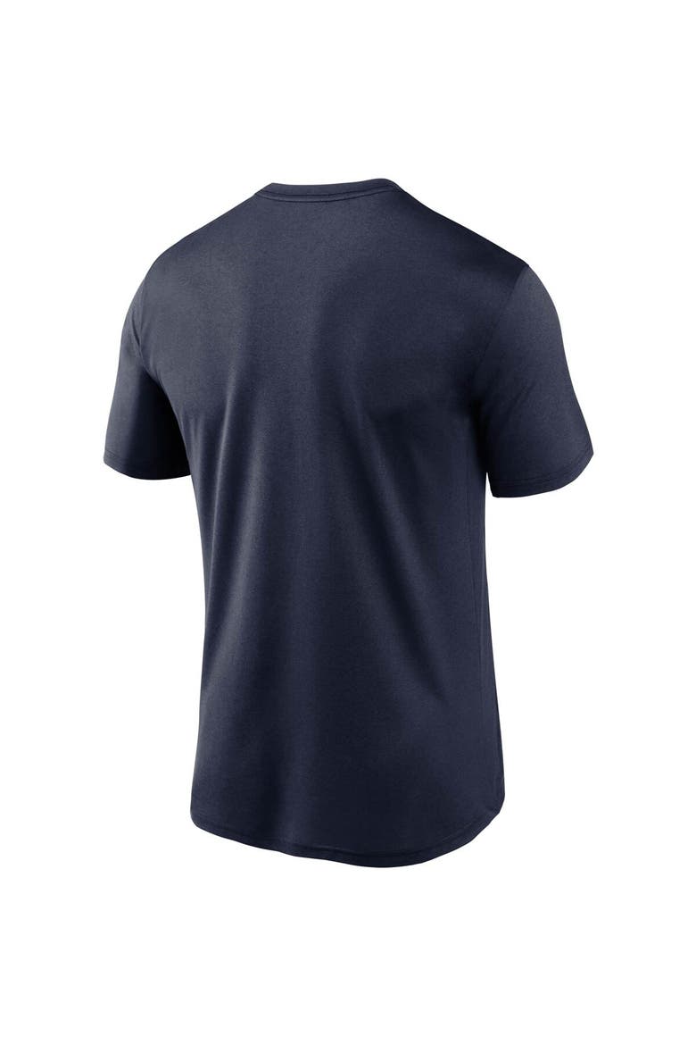 Men's Nike College Navy Seattle Seahawks Logo Essential Legend Performance T-Shirt, Alternate, color, Navy