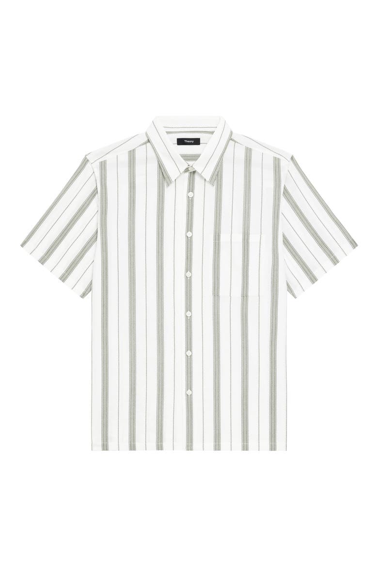 Noll Summer Dobby Short Sleeve Button-Up Shirt, Alternate, color, IVORY/ ORCHARD