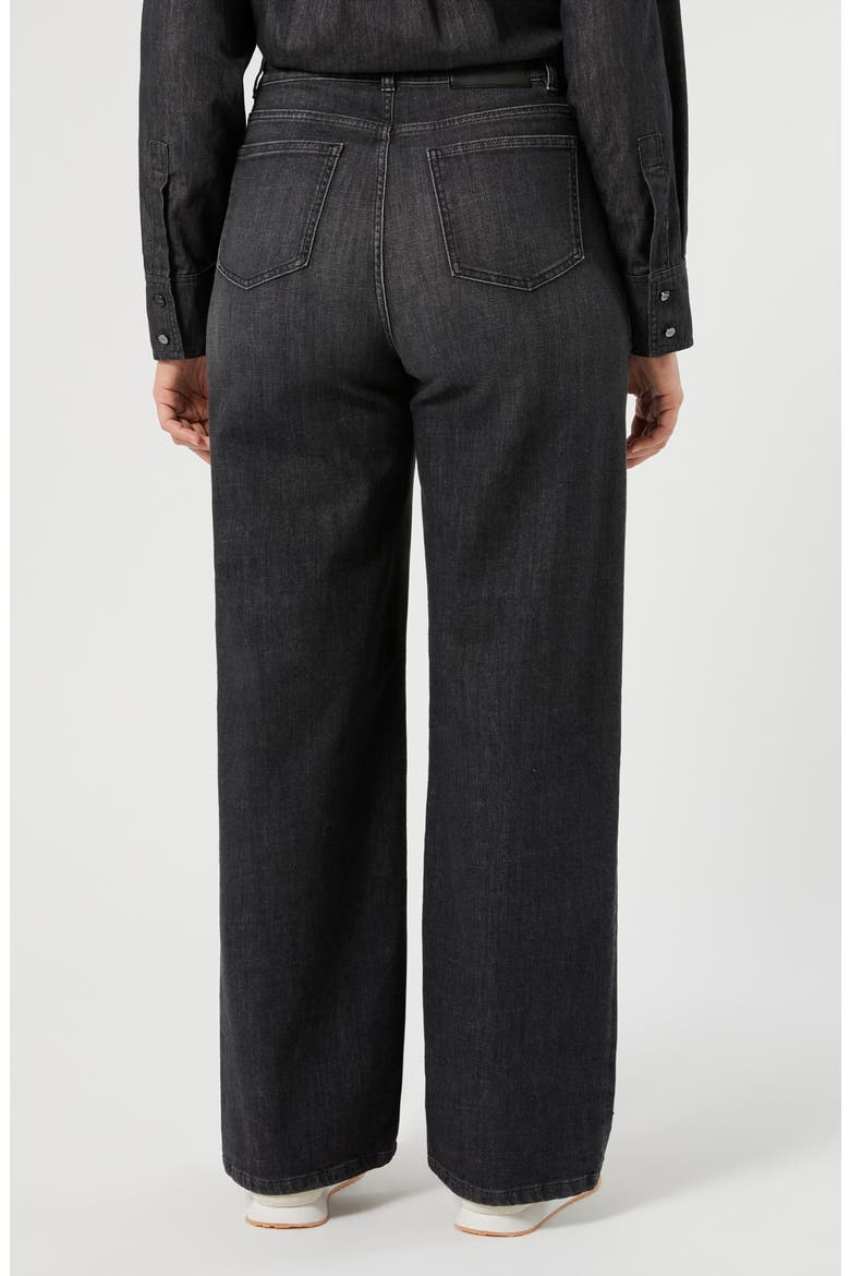 Slana Wide Leg Jeans, Alternate, color, BLACK