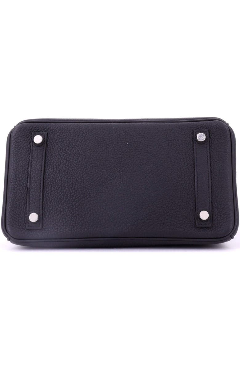 Pre-Owned Hermes Birkin Handbag Black Togo with Palladium Hardware 25, Alternate, color, Noir