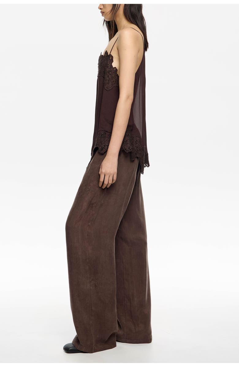 Bimba y Lola Washed Jogger Trousers, Alternate, color, Brown