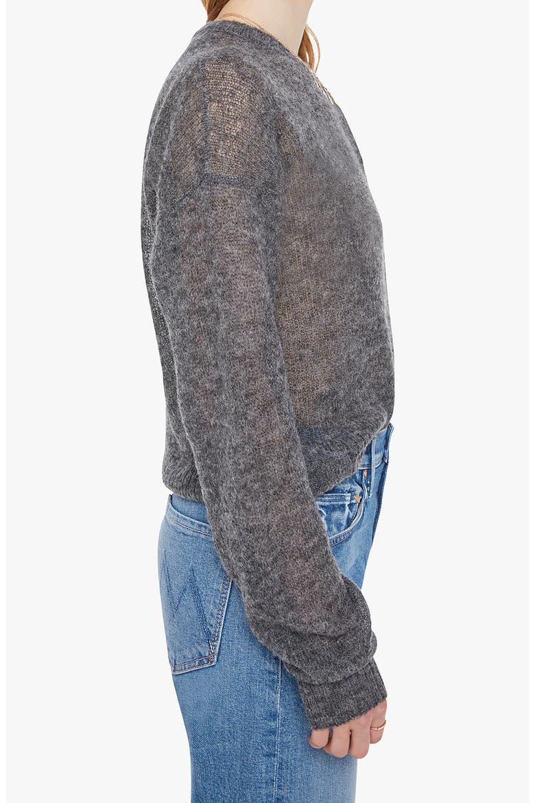The Crop Alpaca Blend Cardigan, Alternate, color, HEIRLOOM GREY