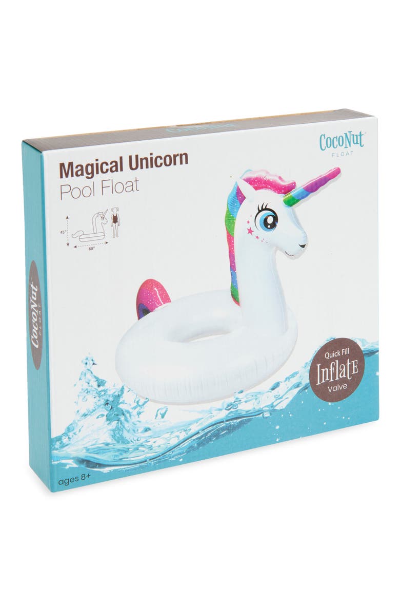 Magical Unicorn Pool Float, Main, color, WHITE