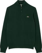 Lacoste Regular Fit Quarter Zip Sweater