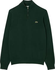 Lacoste Regular Fit Quarter Zip Sweater