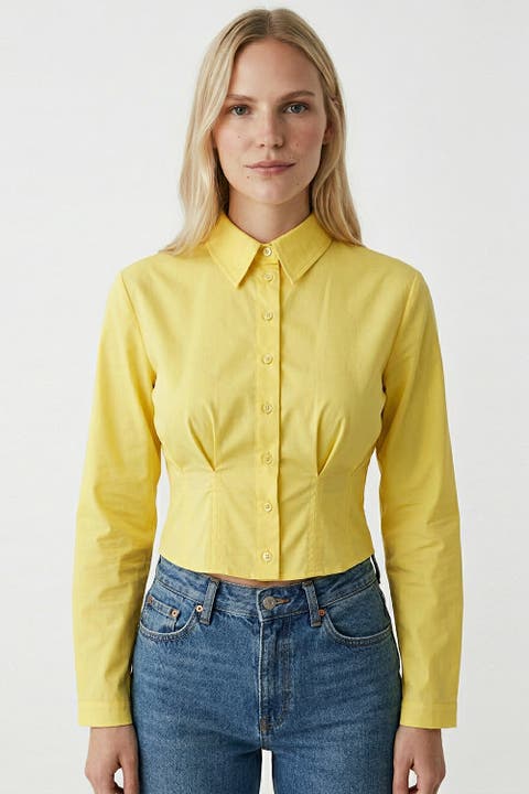 Felicia Long Sleeve Crop Shirt