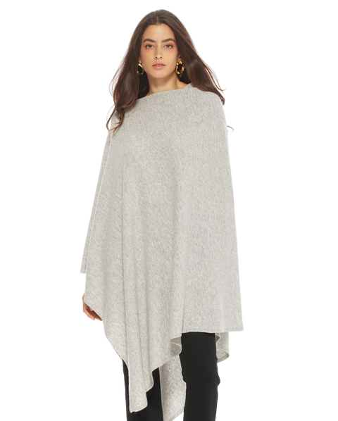 Pure Cashmere Long Poncho