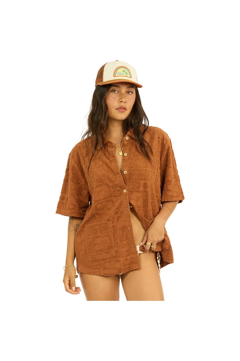 Swell Trip Terry Short-Sleeve Knit Top - Women's, Main, color, Coconut