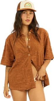 Sisstr Revolution Swell Trip Terry Short-Sleeve Knit Top - Women's