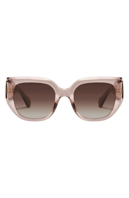 Quay Busy Busy 53mm Square Sunglasses In Doe/brown