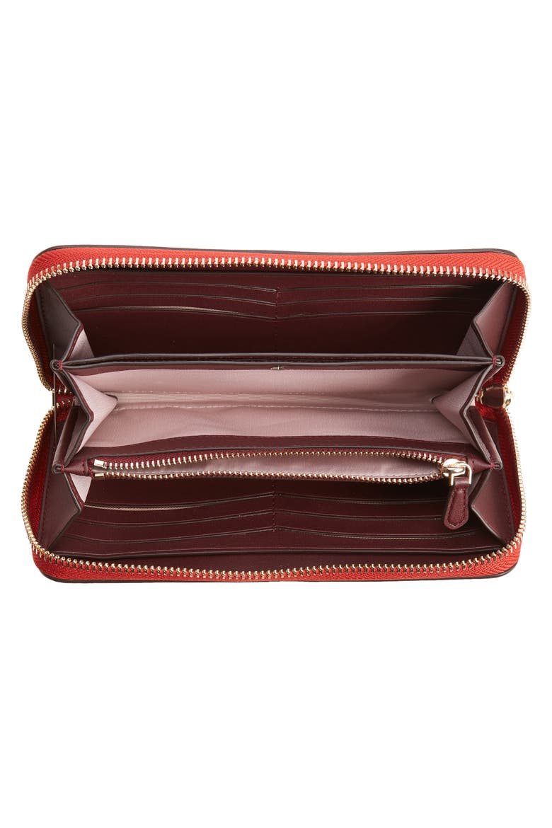 on a roll zip clutch, Alternate, color, LAVA FALLS