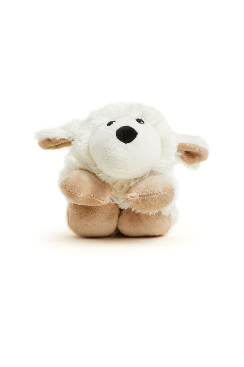 Sheep Plush Neck Wrap, Alternate, color, Light Beige